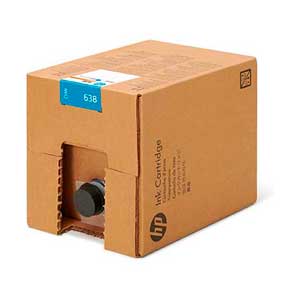 HP638 10L Cyan Stitch Ink